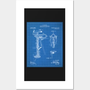 Outboard Motor Patent - Sailing Sailor Lakehouse Art - Blueprint Posters and Art